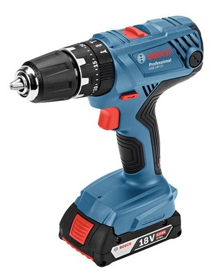 Bosch 18V cordless vibratory screwdriver with 2 batteries,charger,case GSB18V-21