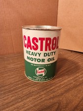 Vintage Castrol Heavy Duty Motor Oil one U.S. quart FULL CAN