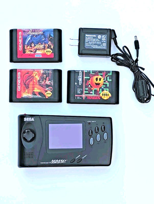Sega Nomad w/Charger and 3 Games - Tested And Working - Good Condition - Clean
