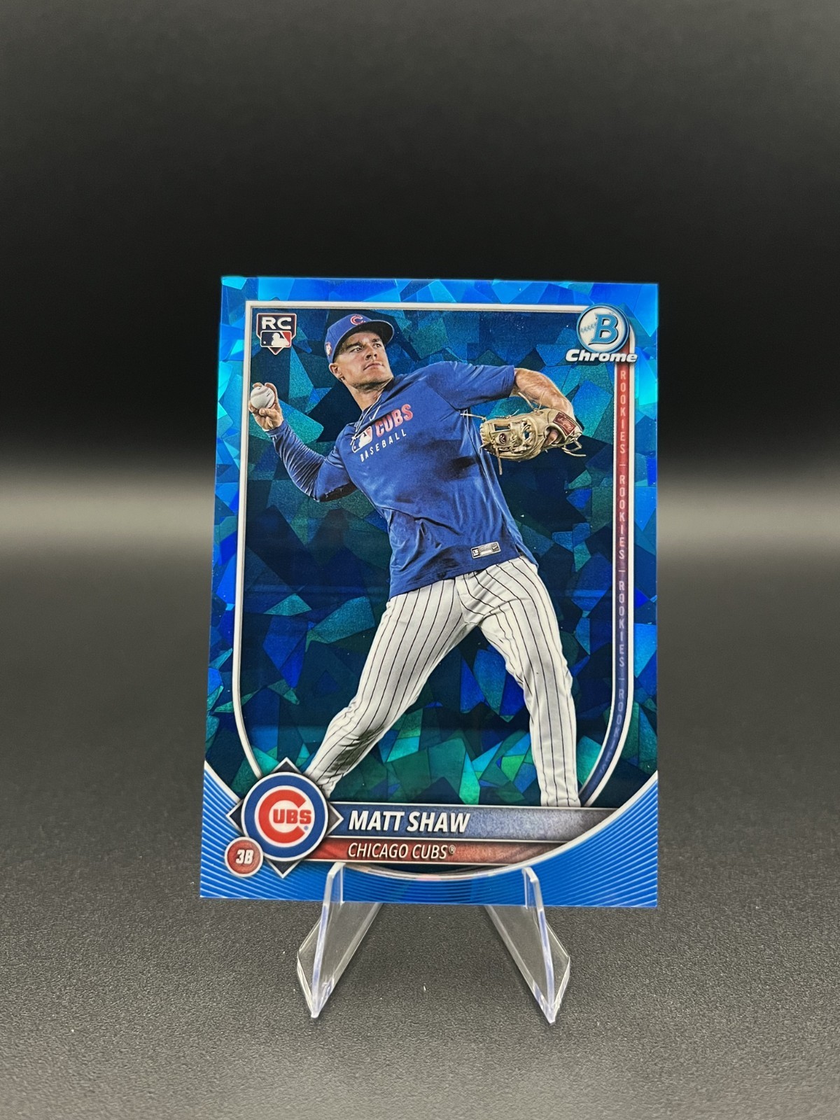 2025 Bowman Chrome Sapphire - Matt Shaw #46 - Image Variation (RC)