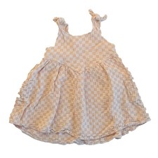 Rylee  Cru Summer Dress Shell Check Size 4-5 Years Girls Lightweight