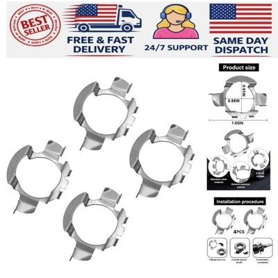 Easy Install H7 LED Headlamp Retainers - Durable Aluminum for Multiple Brands