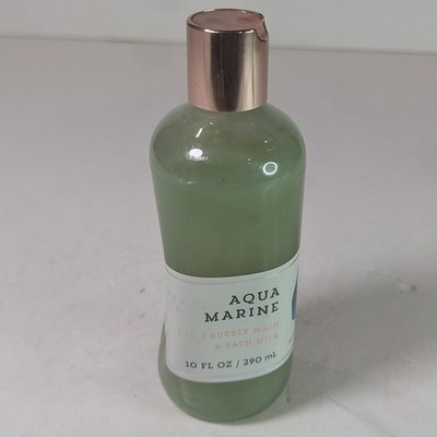 Bath & Body Works AQUA MARINE 2-IN-1 Bubble Wash Bath Milk 10 oz Mineral Co RARE