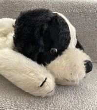 Antique Vintage Merrythought Mohair Dog Pyjama Nightdress Case W/ Label