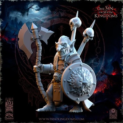 4x Black Horde Mortus Goblin Boss Beholder für AOS Sigmar Gitz Nachtgoblin