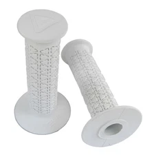 AME old school BMX bicycle grips - ROUNDS - WHITE