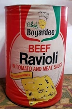 Vintage Inflatable Chef Boyardee Ravioli Can Promo Advertisement Approx. 18.5"