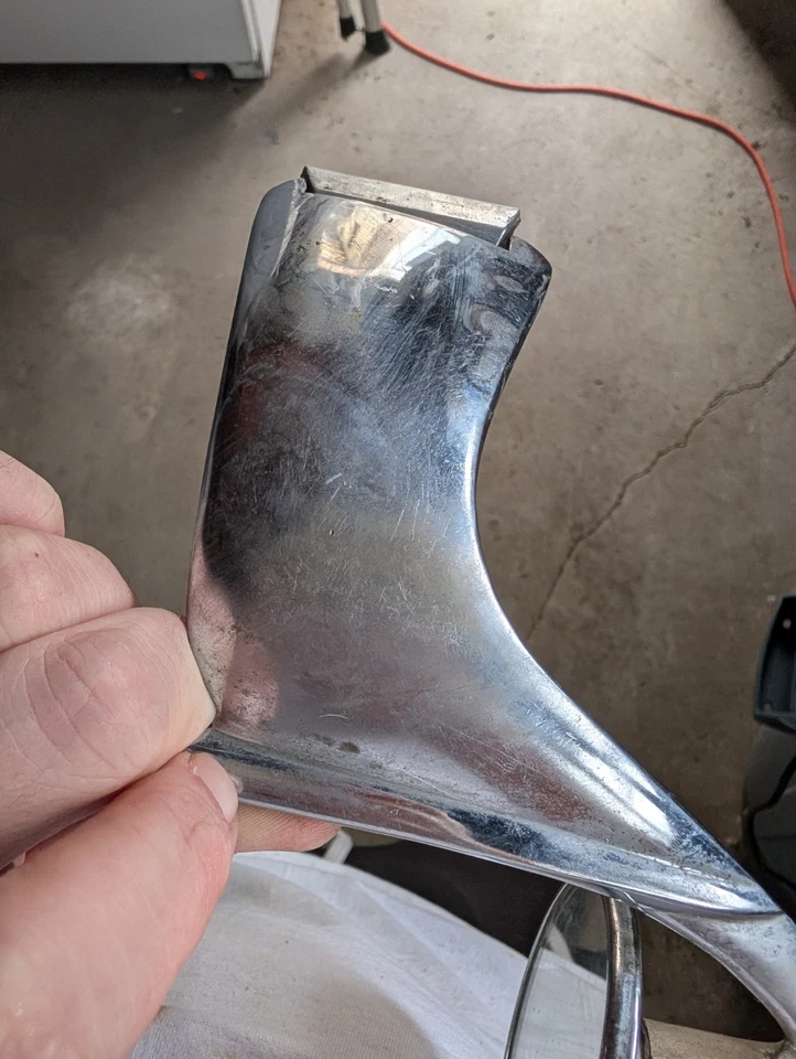 Espelho de passagem vintage cromado para os olhos haste de rato montagem para automóvel - Imagem 4 de 4