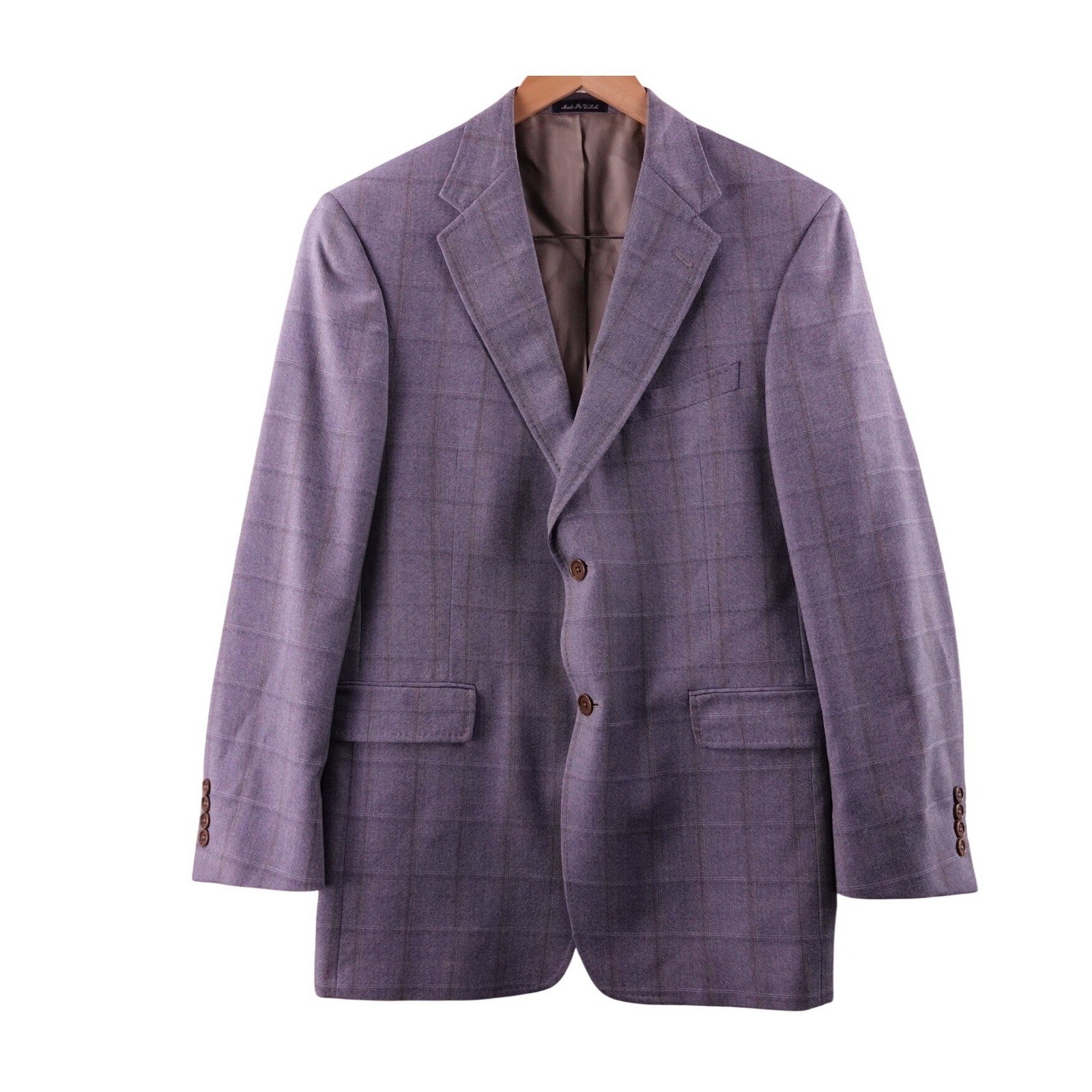 Daniel Cremieux Collection Men 40R Plaid Loro Piana Fabric Sport Coat Blazer USA