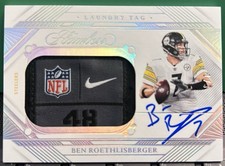 2024 Panini Flawless Ben Roethlisberger - Laundry Tag Patch Auto #1/3 2025 Pull