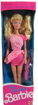 Vintage Mattel 1990 Pink Sensation Barbie Doll Special Limited