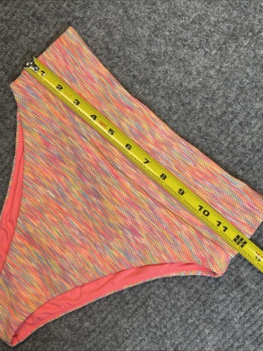 American Eagle Outfitters Aerie SMALL High Cut Cheeky Bikini Bottom Colorful NEW - Picture 6 of 7