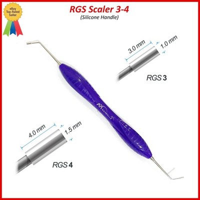 Dental Instrument RGS 3-4 Silicone Handle Depth Dimensions for Restorations