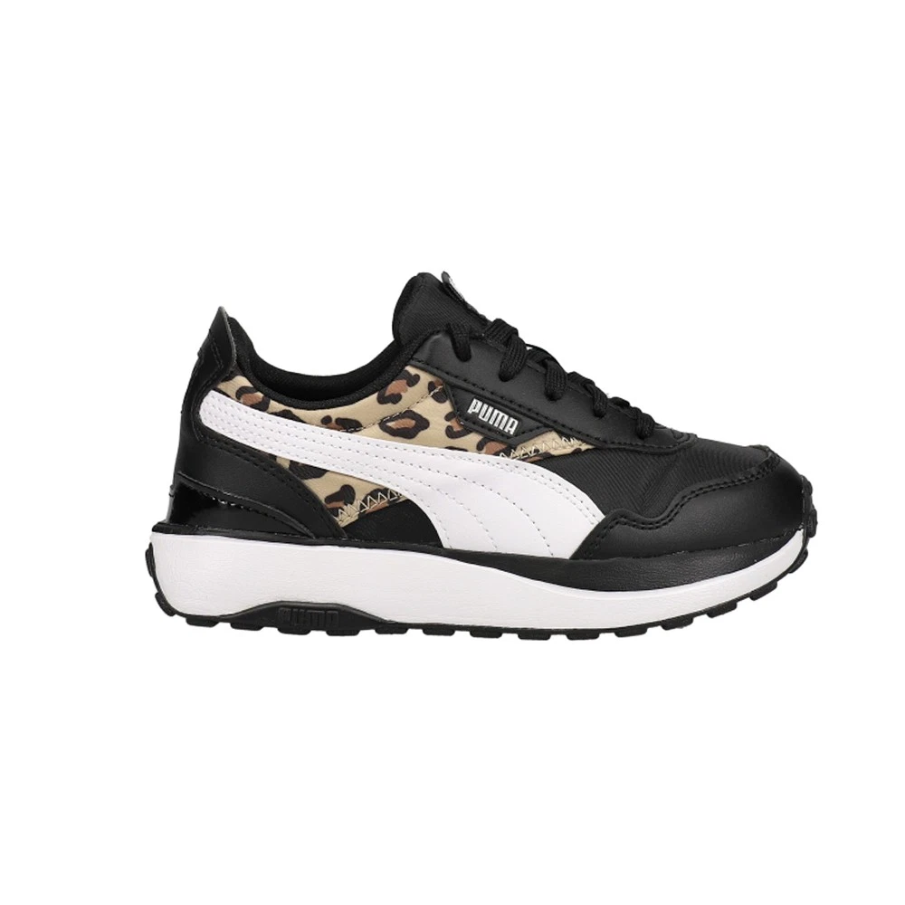 Sneakers Puma Cruise Rider estive ruggenti leopardate stringate bambino ragazza nere Casu