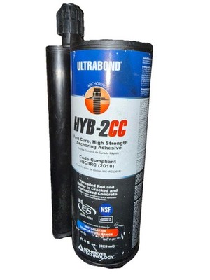 Ultrabond HYB-2CC Fast Cure High Strength Anchoring Adhesive 13.9 fl oz