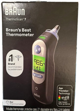 Braun ThermoScan 7 IRT6520 Digital Ear Thermometer Black Age Precision New