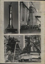 Press Photo Spacecraft on the launch pad - tub17086
