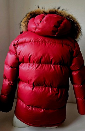 Eddie Pen Piuma wie neu Daunen Jacke gr 14 gr 158 rot echte fell - Bild 5 von 12