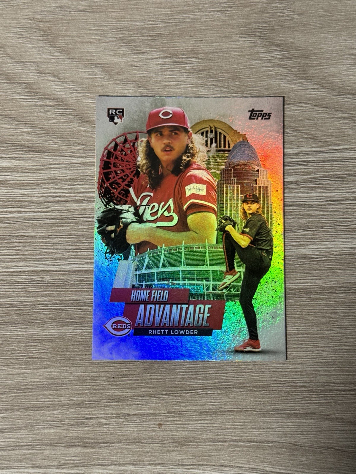 Rhett Lowder RC #HA-26 2025 Topps Chrome Homefield Advantage Cincinnati Reds SSP