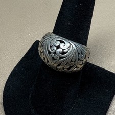 Vintage Hallmarked 925 Sterling Silver Swirl Ring Size 7