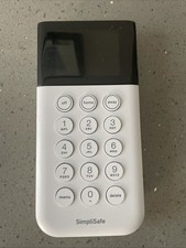SimpliSafe Wireless Keypad Gen 3 White Touch SSKP3 Security System untested