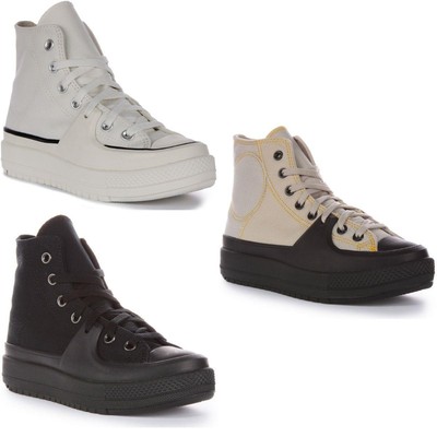 Converse A04528C Chuck Taylor All Star Construct Unisex Trainer Stone UK 2-10