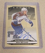 BEN MEYERS 2022-23 PARKHURST CHAMPIONS HOCKEY ROOKIE AUTOGRAPH AUTO SP #293 RC