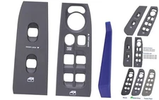 Driver & Passenger Door Window Control Switch Panel Bezel Compatible with 2002