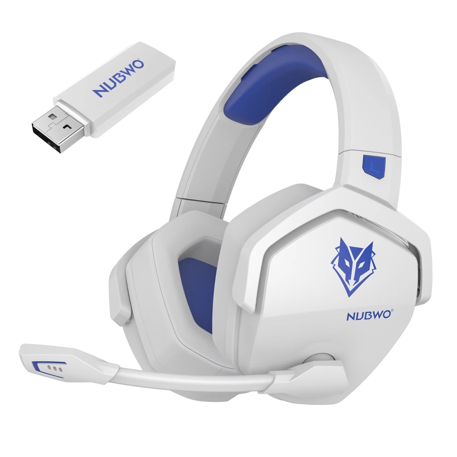 NUBWO G06 Dual Wireless Gaming Headset with Mic, 2.4GHz & Bluetooth 5.3