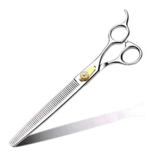 Gimars 8in Sharp 54 Teeth Professional Dog Grooming Scissors 440C Stainless Stee