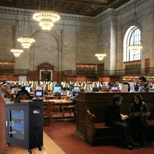 Black Mobile Phone Charging Cart, 30-Port Mobile Phone Charging Station