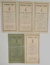 1926 Masonic Trestleboard Bulletin Los Angeles Freemason Events Members Antique