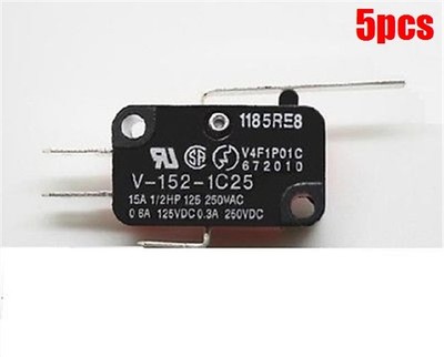 5Pcs Micro Switch Omron Miniature Basic V-152-1C25 Spdt Thermosetting Case Ic cf