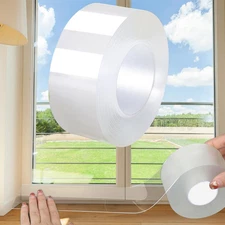 Clear Weather Sealing Tape 2" x 33' for Doors and Windows Draft Protection