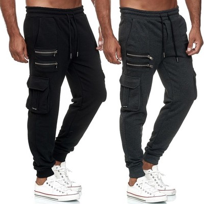 Redbridge Herren Cargo Jogginghose Jogger Freizeit-Hose Sweatpants Double Zip