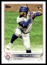 2022 Topps Yonny Hernandez Rookie Texas Rangers #363