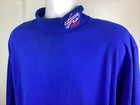Vtg 90s Buffalo Bills Turtleneck Shirt Blue XL Trench 100% Cotton Made In USA