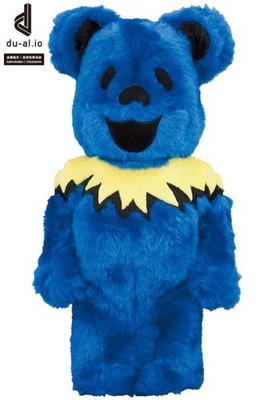 MEDICOM TOY BE@RBRICK GRATEFUL DEAD DANCING BEARS COSTUME Ver. BLUE 400％ JAPAN