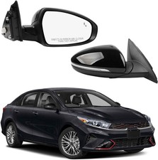 Passenger Side Mirror Compatible with 2019-2024 KIA Forte with Power Glass/Heate