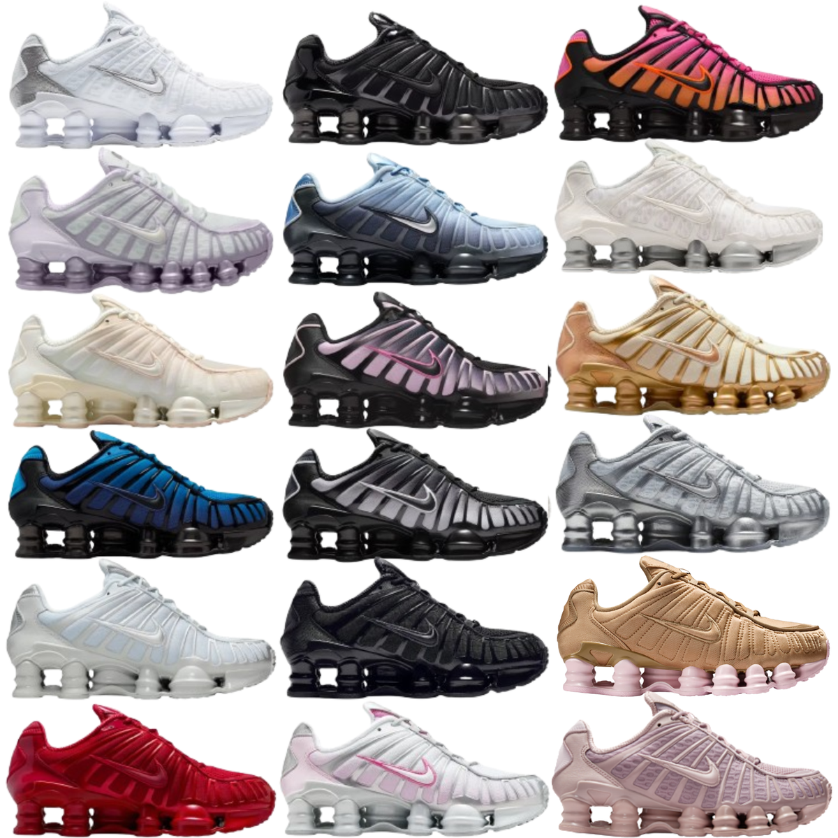 Nike Shox TL Women's Casual Shoes US Size 6-11 All Colors New in