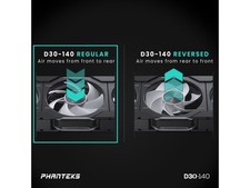 D30-140 DRGB PWM FAN 3Pack, Premium D-RGB Performance Fans, ARGB/DRGB Phanteks