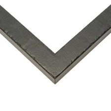 13x6 Frame Black Real Wood Picture Frame Width 1.25 inches | Interior Frame Dept