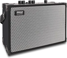 Pyle Vintage Bluetooth Speaker - Rechargeable battery Portable w/ TWS, FM, 120 W