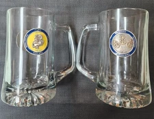 Naval Station Lead Glass Stein Beer Mug with Handle