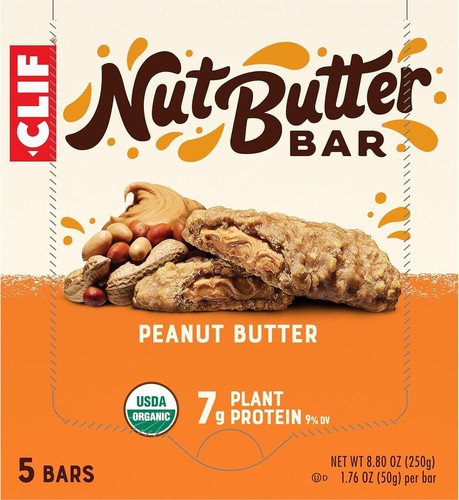 CLIF Nut Butter Bar - Creamy Peanut Butter & Organic Plant-Based Energy 5 Pack - Picture 17 of 17
