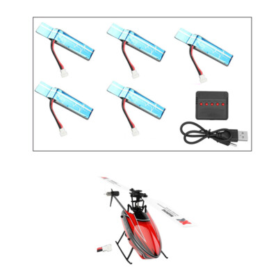 Für WLtoys XK K110S/K110/V977 RC Hubschrauber Akku Ladegerät Kit 3.7V 520MAH