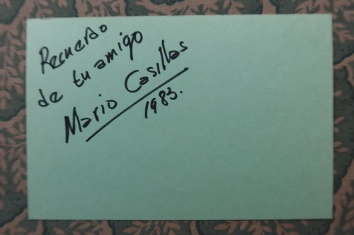 Mario Casillas - CINE MEXICANO - No te metas con un ángel - Autografiado 1983 - Imagen 1 de 2