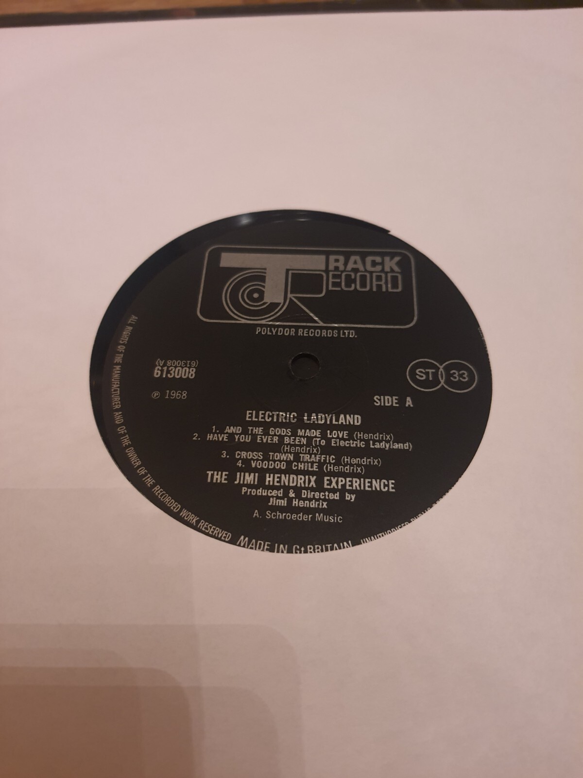 The Jimi Hendrix Experience ‎ Electric Ladyland 2XLP 1968 Rare Ghost