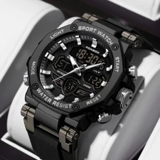 Waterproof Digital Sports Watch Military Tactical LED Backlight Men's Wristwatch