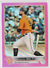Brandon Belt San Francisco Giants First Base 2022 Topps CHROME PINK Card # 26
